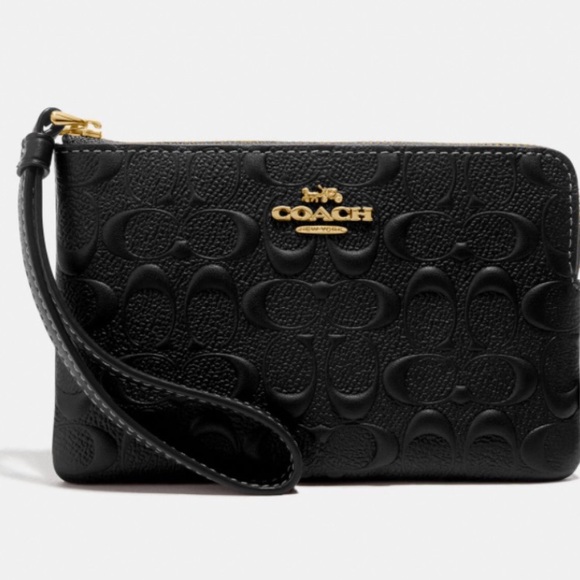 Coach Handbags - New, Gorgeous Coach embossed wristlet❤️